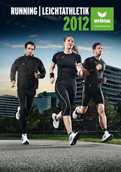 Innovative Produkte auf einen Blick im ERIMA Running/Leichtathletik Flyer 2012