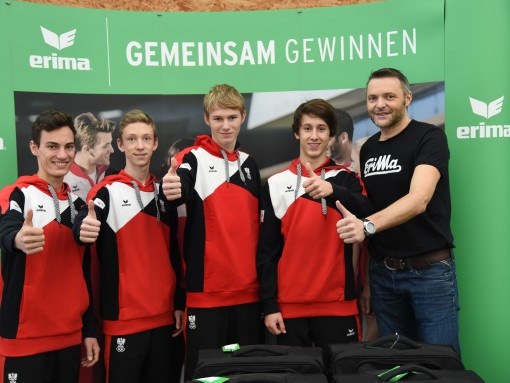 EYOF: Österreichische Mannschaft  bei „Heimspiel“ in ERIMA am Start